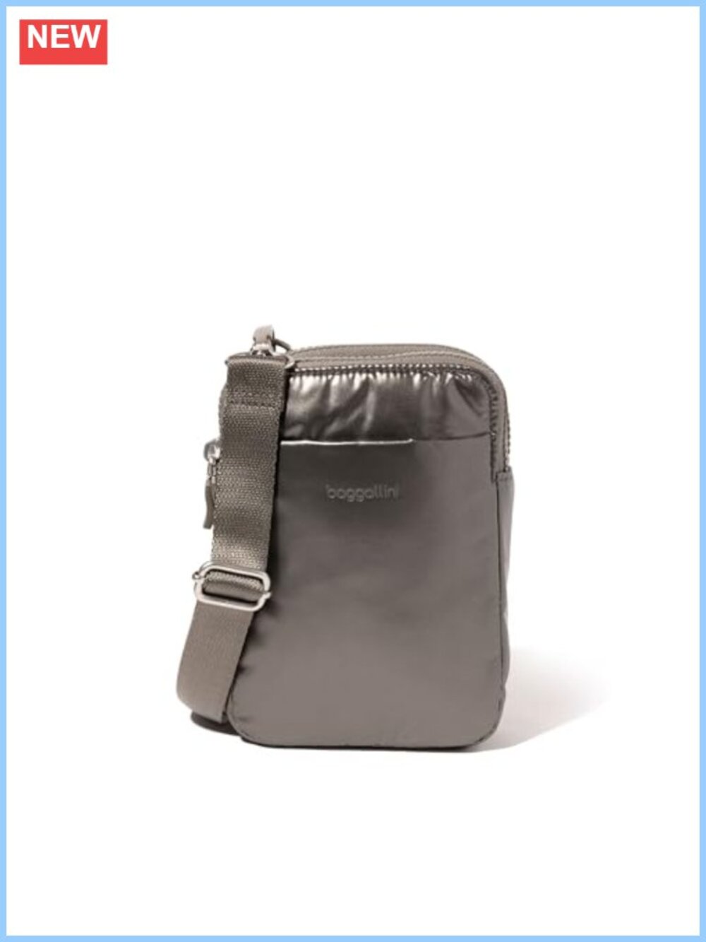 RFID Crossbody Bag Water-Repellent Nylon Adjustable Strap Mini Purse